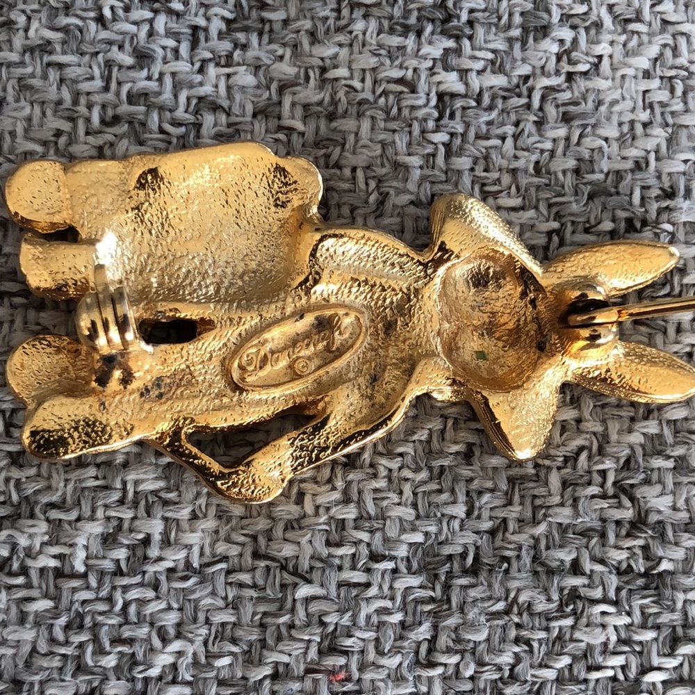 Danecraft Bunny Brooch with Wagon of Fruit - Picture 7 of 15